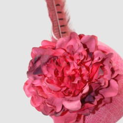 TOCADO PLUMA ROSA