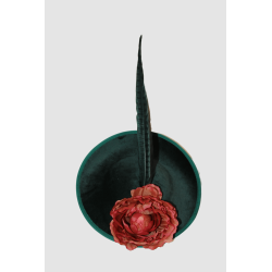 TOCADO GRANDE TERCIOPELO VERDE