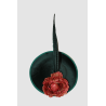TOCADO GRANDE TERCIOPELO VERDE