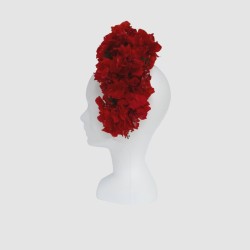 DIADEMA HORTENSIAS ESCARLATA