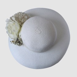 SOMBRERO ENCAJE FLOR