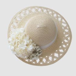 SOMBRERO TULLE HORTENSIAS