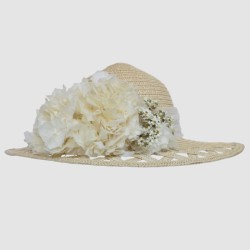 SOMBRERO TULLE HORTENSIAS