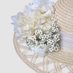 SOMBRERO TULLE HORTENSIAS