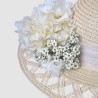 SOMBRERO TULLE HORTENSIAS