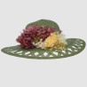 SOMBRERO VERDE HORTENSIAS