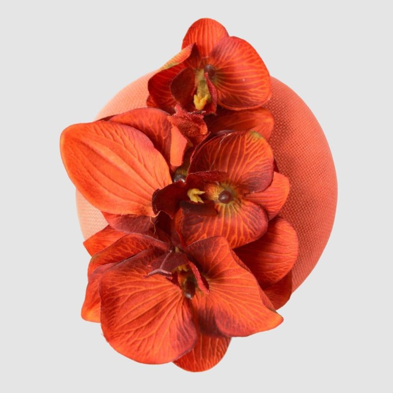 TOCADO NARANJA ORQUIDEA