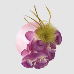 TOCADO ROSA ORQUIDEA PLUMA